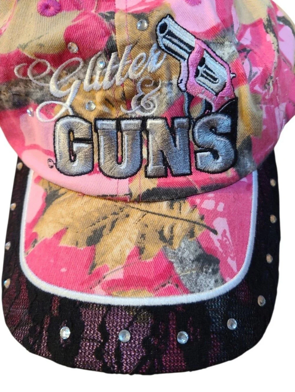 Glitter & Guns Camouflage Baseball HAT
